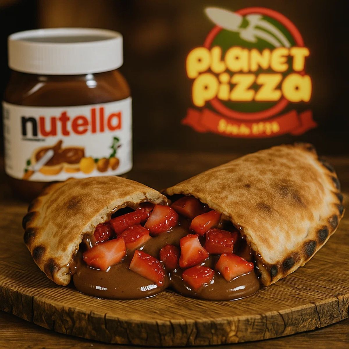 Esfiha de Nutella com Morango
